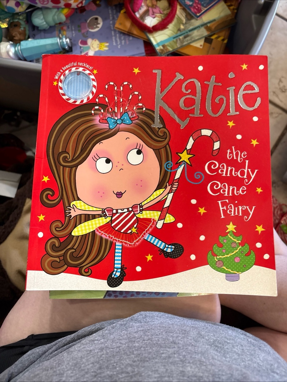 Scholastic Katie the Candy Cane Fairy Book - Red